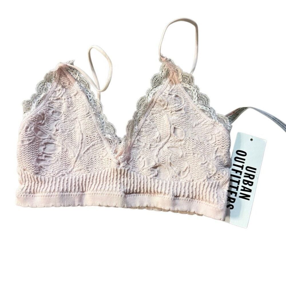 Urban outfitters blush pink lace bralette size small